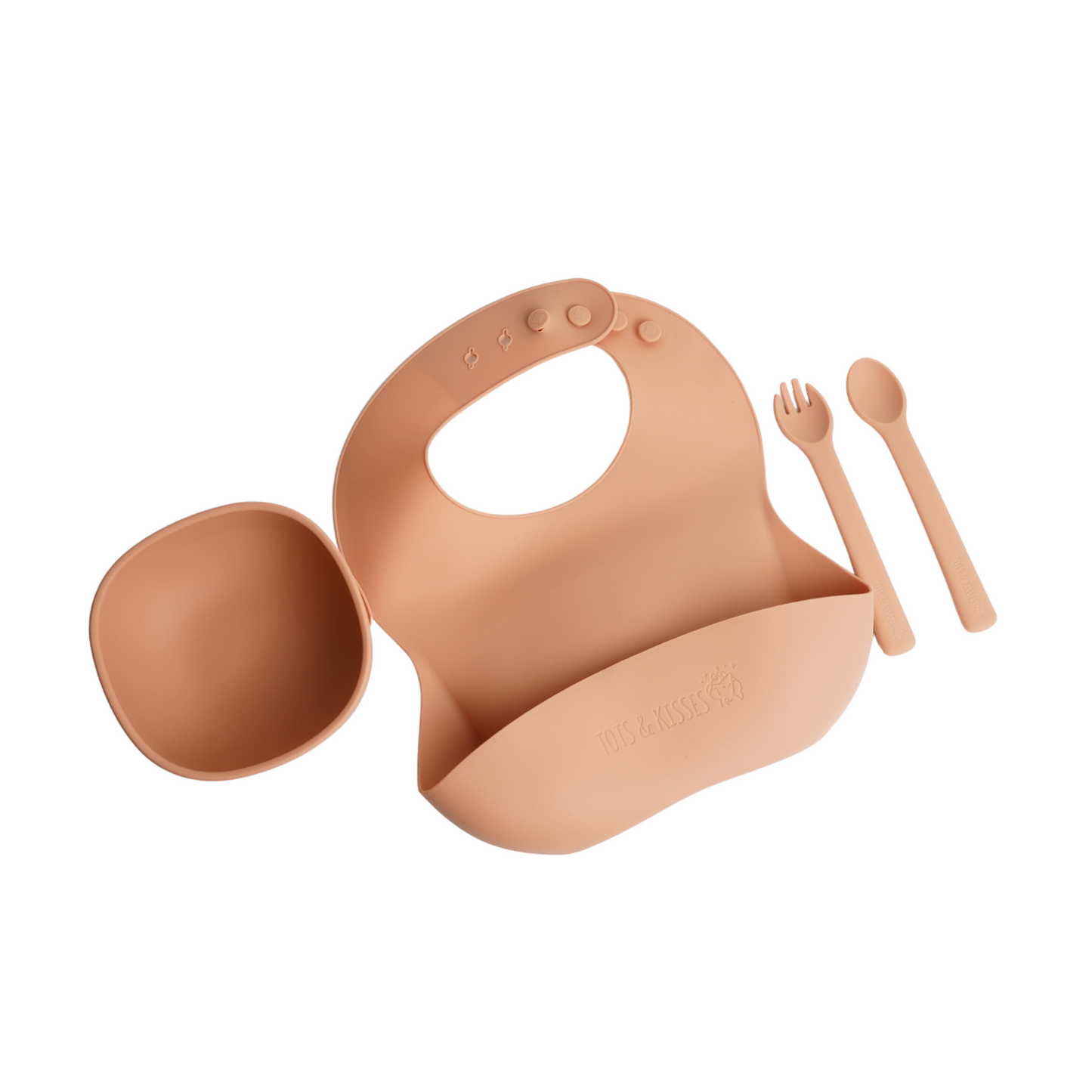 Silicone Meal Set - Bib, Bowl, Spoon & Fork