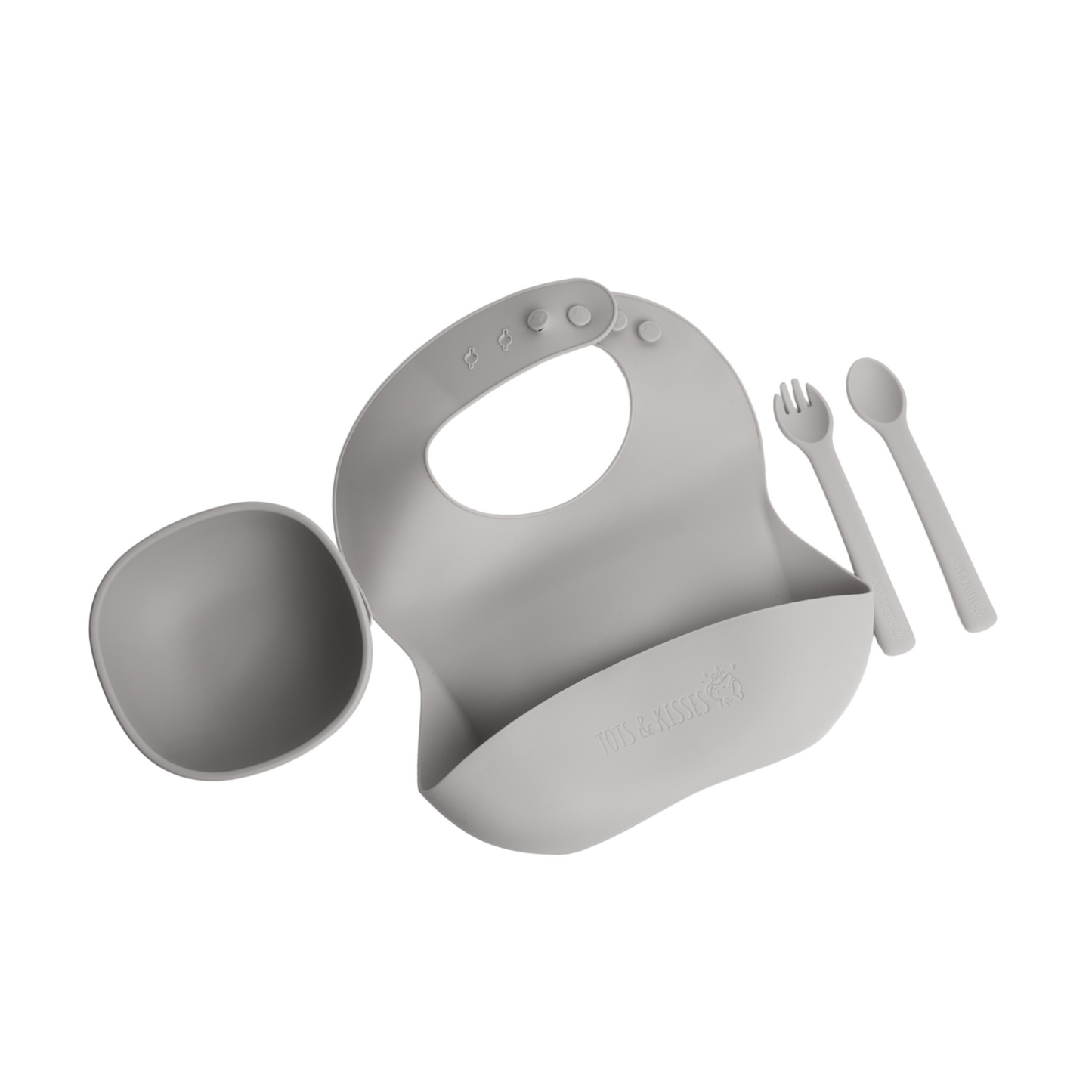 Silicone Meal Set - Bib, Bowl, Spoon & Fork