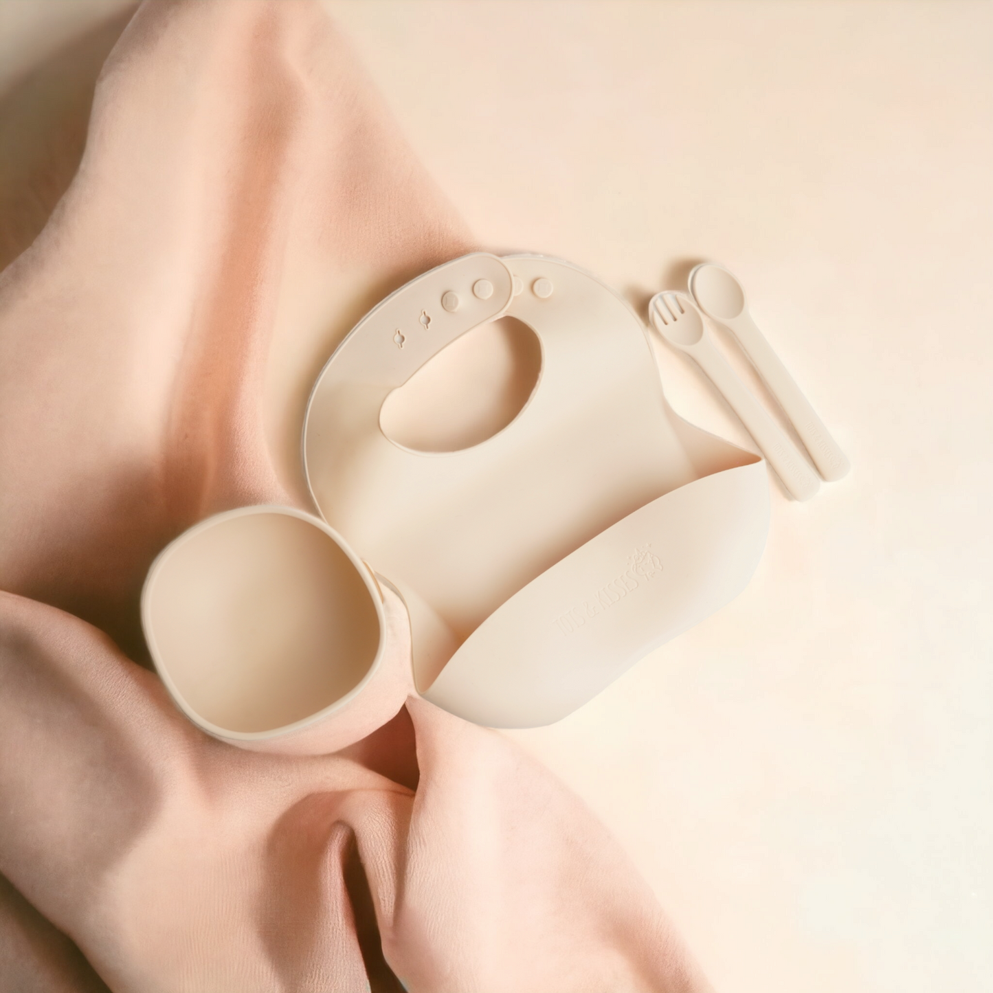 Silicone Meal Set - Bib, Bowl, Spoon & Fork