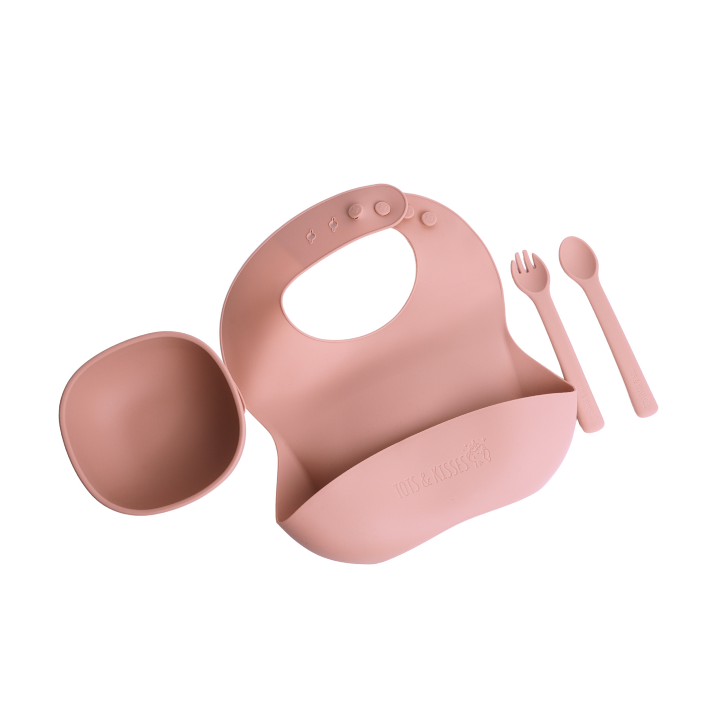 Silicone Meal Set - Bib, Bowl, Spoon & Fork